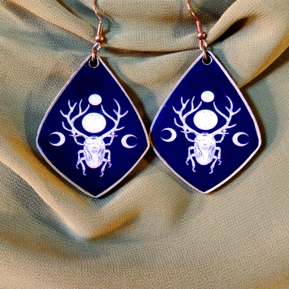 Witchy Beetle Earrings